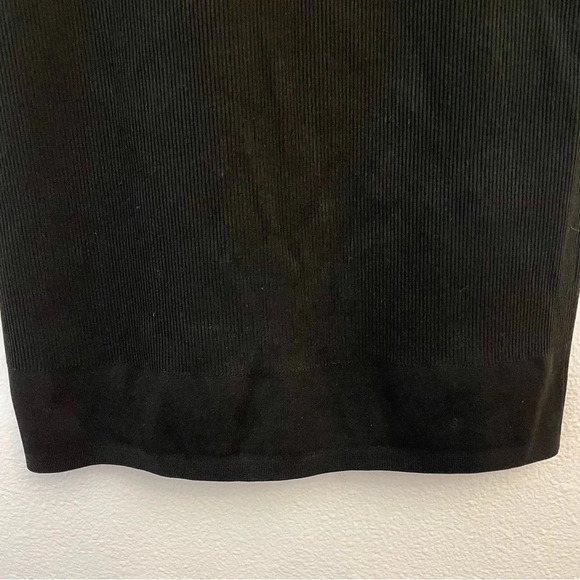 Marc By Marc Jacobs Black Ribbed Long Sleeve Mini Dress Form Fitting Size Medium - Picture 4 of 12